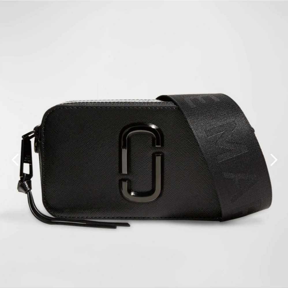 Marc Jacobs Black Leather Crossbody Bag